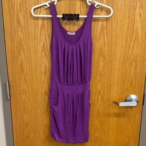 Purple Sleeveless Dress‎